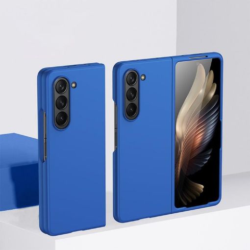 Samsung Galaxy Z Fold5 Kalebol Ultra-thin Shockproof Case Royal Blue - 1