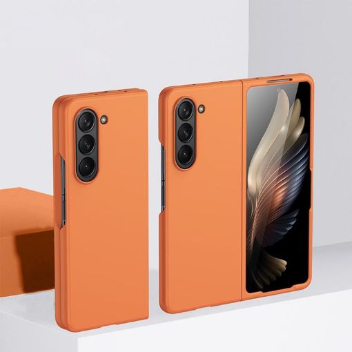 Samsung Galaxy Z Fold5 Kalebol Ultra-thin Shockproof Case Orange - 1