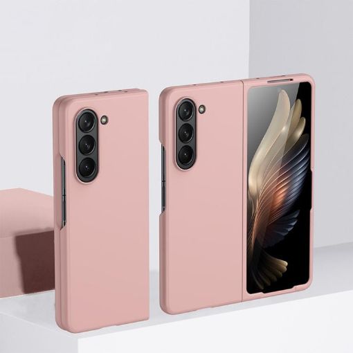 Samsung Galaxy Z Fold5 Kalebol Ultra-thin Shockproof Pink Case - 1