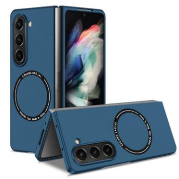 Samsung Galaxy Z Fold7 MagSafe Shockproof Frosted PC Case Royal Blue - 1