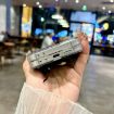 Samsung Galaxy Z Flip4 Glitter Dots Phone Case with Bow Bracelet White - 3