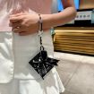Samsung Galaxy Z Fold5 Glitter Dots Phone Case with Bow Bracelet - White - 5