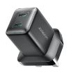 JOYROOM TCG17 45W GaN Dual USB-C Charger, UK Plug, Black - 1