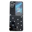 OPPO Find N2 Flip Phone Case - Black Glitter Powder Dots Pattern - 1