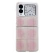 Huawei Nova Flip Phone Case - Pink Glitter Powder Dots Pattern - 1
