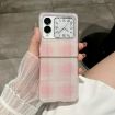 Huawei Nova Flip Phone Case - Pink Glitter Powder Dots Pattern - 2