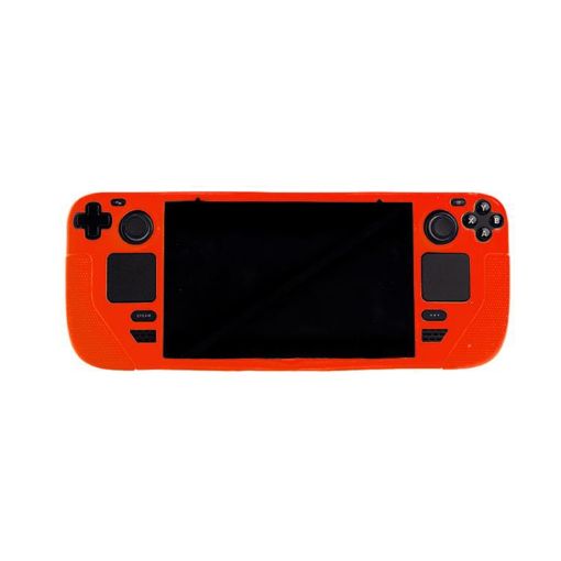 Steam Deck Game Console Red Silicone Protective Case - One-piece Design - 1