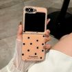 Samsung Galaxy Z Flip6 Gold Glitter Dots Pattern Phone Case - 2