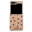 Samsung Galaxy Z Flip5 Gold Glitter Dots Pattern Phone Case - 1