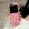 Samsung Galaxy Z Flip5 Phone Case - Rose Red Glitter Powder Dots Pattern - 2