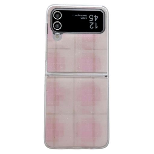 Samsung Galaxy Z Flip3 5G Pink Glitter Dots Pattern Phone Case - 1