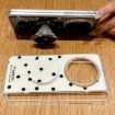 OPPO Find N5 Phone Case Gold - Glitter Dots Pattern with Holder - 7