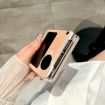 OPPO Find N3 Flip Case Gold Glitter Dots Pattern with Holder - 3