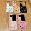 OPPO Find N3 Flip Pink Glitter Dots Phone Case with Holder - 6