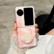 OPPO Find N2 Flip Pink Glitter Dots Phone Case with Holder - 2