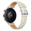 Huawei Watch GT 5 41mm Leather Band, Silver Buckle, Starlight Color - 3
