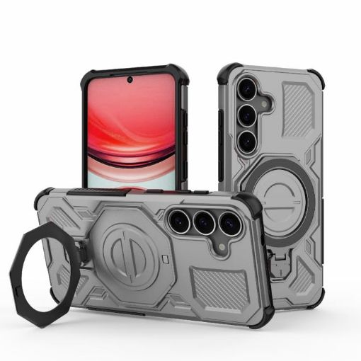 Samsung Galaxy S25 5G Grey MagSafe Magnetic TPU+PC Phone Case - 1