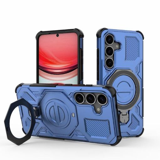 Samsung Galaxy S25 5G J-20 Blue MagSafe Magnetic Phone Case TPU+PC - 1