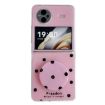Vivo X Flip Rose Red Glitter Dots Phone Case with Holder - 1