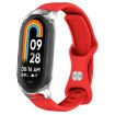 Xiaomi Smart Band 9/8 Red Silicone Watch Band & Transparent Case - 1