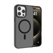 iPhone 14 Pro Kalebol Metal Lens Frame MagSafe Frosted PC Case Black - 1