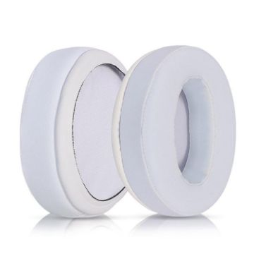 Replacement Earpads for Sennheiser HD Series - Ice Silk Cloth White (2pcs) - 1