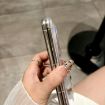Huawei Mate X6 Glitter Dots Phone Case with Holder - White - 4