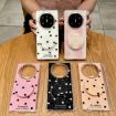 Huawei Mate X6 Pink Glitter Dots Phone Case with Holder - 6