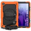 Shockproof Case for Samsung Galaxy Tab A7 2020 with Holder & Straps - Orange - 1