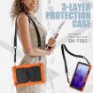 Shockproof Case for Samsung Galaxy Tab A7 2020 with Holder & Straps - Orange - 8
