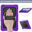 Shockproof Case for Samsung Galaxy Tab A7 (2020) with Holder & Straps - Purple - 4