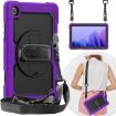 Shockproof Case for Samsung Galaxy Tab A7 (2020) with Holder & Straps - Purple - 6