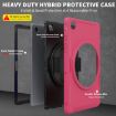 Samsung Galaxy Tab A7 2020 T500/T505 360 Rotating Case Rose Red - 6