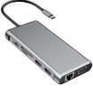 12-in-1 USB-C Hub: HDMI, USB3.0, USB2.0, PD, VGA, RJ45, SD/TF, 3.5mm Jack - 1