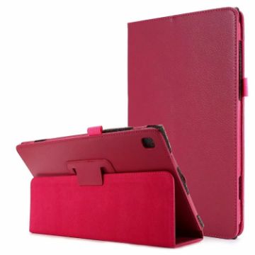 Samsung Galaxy Tab A7 10.4 (2020) Magenta Leather Case with Holder - 1