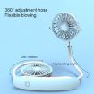 F6 Pink Mini Hanging Neck Fan - USB Charging, Outdoor Use - 6