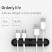 ORICO CBS5 Grey Silicone Desktop Cable Manager Winder Fixer, 9.6x2x1.2cm - 3