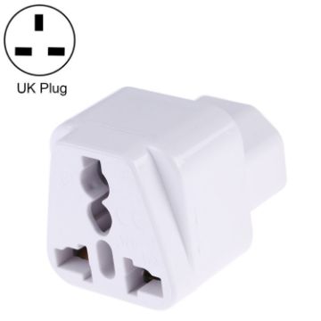 Universal Socket to C14 Male Plug Power Adapter Charger (White) - Portable - 1
