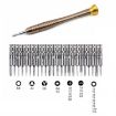 JIAFA JF-8129 24 in 1 Multi-functional Screwdriver Set with Bag - Gold - 1
