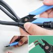 Mini Electronic Pliers FC-120 - Diagonal Side Cutting Wire Cutter Tool (Blue) - 5