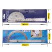 Stainless Steel Protractor Angle Finder with 150mm Arm Ruler Tool - 4