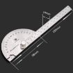 Stainless Steel Protractor Angle Finder with 145mm Arm Ruler Tool - 2