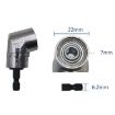 Right Angle Drill Driver Bit 105 7mm Hex Magnetic Socket Adaptor - 2