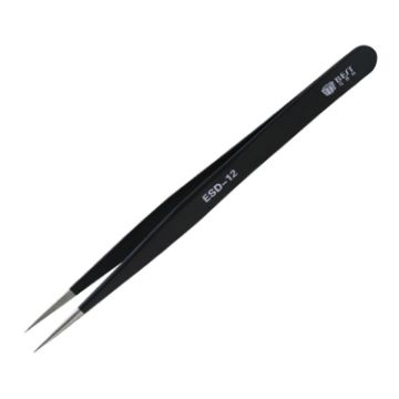 BEST BST-12 Precision ESD Anti-static Stainless Steel Tweezers - 1