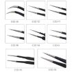 Precision Anti-static ESD Stainless Steel Tweezers - BEST BST-16 - 3