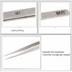 BEST BST-Q1 Brushed Stainless Steel Tweezers - Precision Tool 70 Char - 4