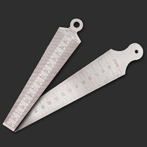 Stainless Steel Wedge Feeler Gap 15-30mm Taper Gauge Metric Imperial - 1