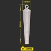Stainless Steel Wedge Feeler Gap 15-30mm Taper Gauge Metric Tool - 3