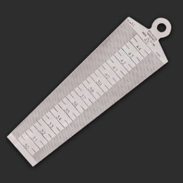 Stainless Steel Wedge Feeler Gap 30-45mm Taper Gauge Metric Tool - 1