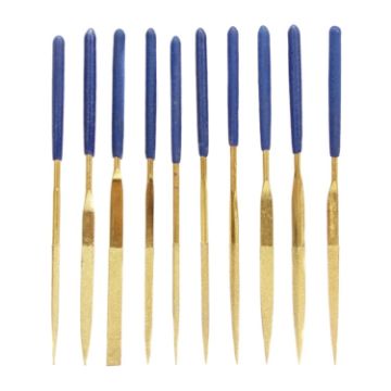 10 in 1 Gold Plating Files Tool Set JF-170407 3x140mm (Gold) - 1